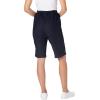 Woman Within Plus Size Fineline Denim Short(Black)