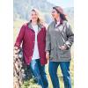 Woman Within Plus Size Fleece Nylon Reversible Jacket(Classic Red Medium Heather Grey)