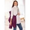 Woman Within Plus Size Hands-Free Puffer Coat(Deep Claret)