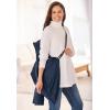 Woman Within Plus Size Hands-Free Puffer Coat(Navy)