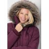 Woman Within Plus Size Heathered Down Puffer Coat(Heather Navy)