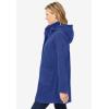 Woman Within Plus Size Hooded A-Line Fleece Coat(Ultra Blue)