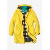 Woman Within Plus Size Hooded Slicker Raincoat(Primrose Yellow)