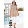 Woman Within Plus Size Linen Capri (Petite Available)(Multi Summer Stripe)