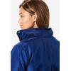 Woman Within Plus Size Long A-Line Raincoat(Navy)