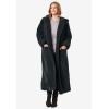 Woman Within Plus Size Long Hooded Berber Fleece Coat(Deep Claret)