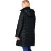 Woman Within Plus Size Long Packable Puffer Jacket(Black)