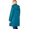Woman Within Plus Size Long Packable Puffer Jacket(Deep Teal)