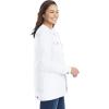 Woman Within Plus Size Long Stretch Denim Jacket Oversized Jean Jacket(White)
