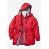 Woman Within Plus Size Microfiber Parka(Classic Red)