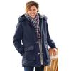Woman Within Plus Size Microfiber Parka(Navy)