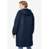 Woman Within Plus Size Mid-Length Microfiber Parka(Navy)