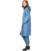 Woman Within Plus Size Mid-Length Raincoat(Storm Blue)
