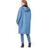 Woman Within Plus Size Mid-Length Raincoat(Storm Blue)