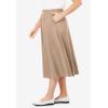 Woman Within Plus Size Petite 7-Day Knit A-Line Skirt(New Khaki)