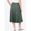 Woman Within Plus Size Petite 7-Day Knit A-Line Skirt(Pine)