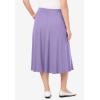 Woman Within Plus Size Petite 7-Day Knit A-Line Skirt(Soft Iris)