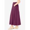 Woman Within Plus Size Petite 7-Day Maxi Skirt(Deep Claret)