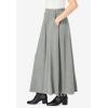 Woman Within Plus Size Petite 7-Day Maxi Skirt(Medium Heather Grey)