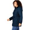 Woman Within Plus Size Petite Fleece-Lined Taslon Anorak(Navy)
