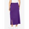 Woman Within Plus Size Petite Sport Knit Side-Slit Skirt(Purple Orchid)