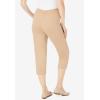 Woman Within Plus Size Petite The Soft Knit Capri(Navy)