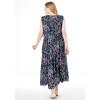 Woman Within Plus Size Pintucked Sleeveless Dress(Black Paisley)