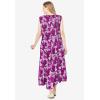 Woman Within Plus Size Pintucked Sleeveless Dress(Raspberry Ditsy Bloom)
