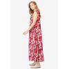 Woman Within Plus Size Pintucked Sleeveless Dress(Sweet Coral Ditsy Bloom)