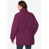 Woman Within Plus Size Quilt-Lined Taslon Anorak(Bark)