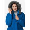 Woman Within Plus Size Quilt-Lined Taslon Anorak(Black)