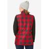 Woman Within Plus Size Quilted Vest(Classic Red)