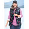 Woman Within Plus Size Quilted Vest(Classic Red)