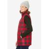 Woman Within Plus Size Quilted Vest(Evening Blue Plaid)
