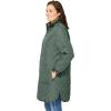 Woman Within Plus Size Reversible Quilted Barn Jacket(Pine Black Prairie Floral)