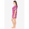 Woman Within Plus Size Serenada Shorty Pajamas(Passion Pink Flower)