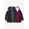 Woman Within Plus Size Sherpa-Lined Hooded Parka(Dark Charcoal)