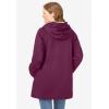 Woman Within Plus Size Sherpa-Lined Hooded Parka(Deep Claret)