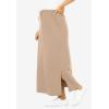 Woman Within Plus Size Sport Knit Side-Slit Skirt(New Khaki)