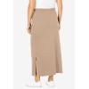 Woman Within Plus Size Sport Knit Side-Slit Skirt(New Khaki)