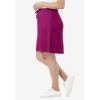 Woman Within Plus Size Sport Knit Skort(Heather Charcoal)