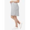 Woman Within Plus Size Sport Knit Skort(Heather Grey)