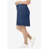 Woman Within Plus Size Sport Knit Skort(Heather Navy)