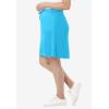 Woman Within Plus Size Sport Knit Skort(Paradise Blue)