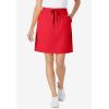 Woman Within Plus Size Sport Knit Skort(Vivid Red)