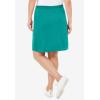 Woman Within Plus Size Sport Knit Skort(Waterfall)