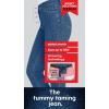 Woman Within Plus Size Stretch Built-in Slimming Panel Capri Jeans(Indigo)