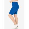 Woman Within Plus Size Stretch Cotton Bike Short(Bright Cobalt)