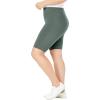 Woman Within Plus Size Stretch Cotton Bike Short(Medium Heather Grey)
