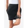 Woman Within Plus Size Stretch Cotton Skort(Medium Heather Grey)